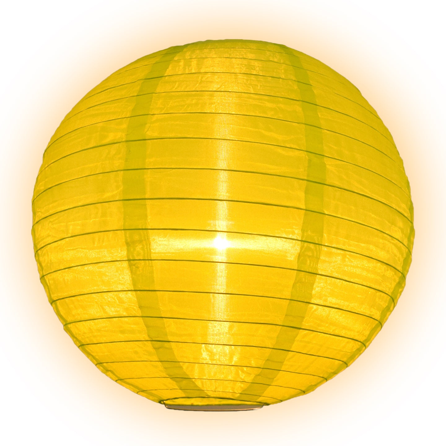 36" Apple Green Jumbo Shimmering Nylon Lantern, Even Ribbing, Durable, Dry Outdoor Hanging Decoration