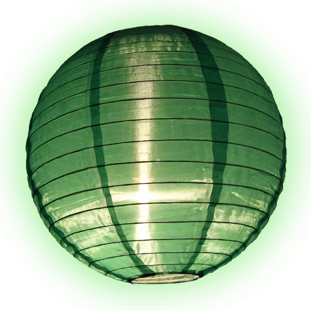 36&quot; Emerald Green Jumbo Shimmering Nylon Lantern, Even Ribbing, Durable, Dry Outdoor Hanging Decoration - PaperLanternStore.com - Paper Lanterns, Decor, Party Lights &amp; More