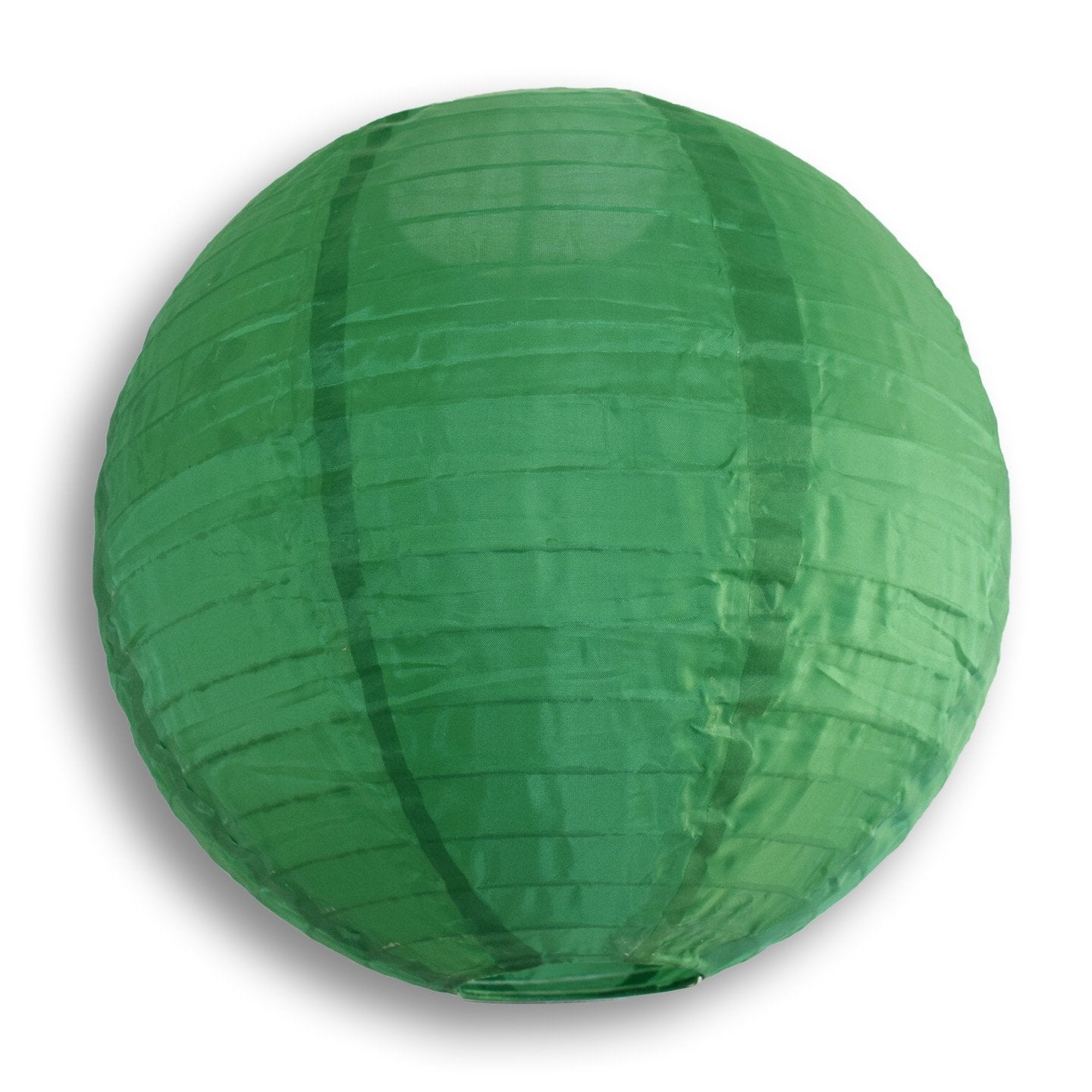 18" Emerald Green Shimmering Nylon Lantern, Even Ribbing, Durable, Hanging - PaperLanternStore.com - Paper Lanterns, Decor, Party Lights & More