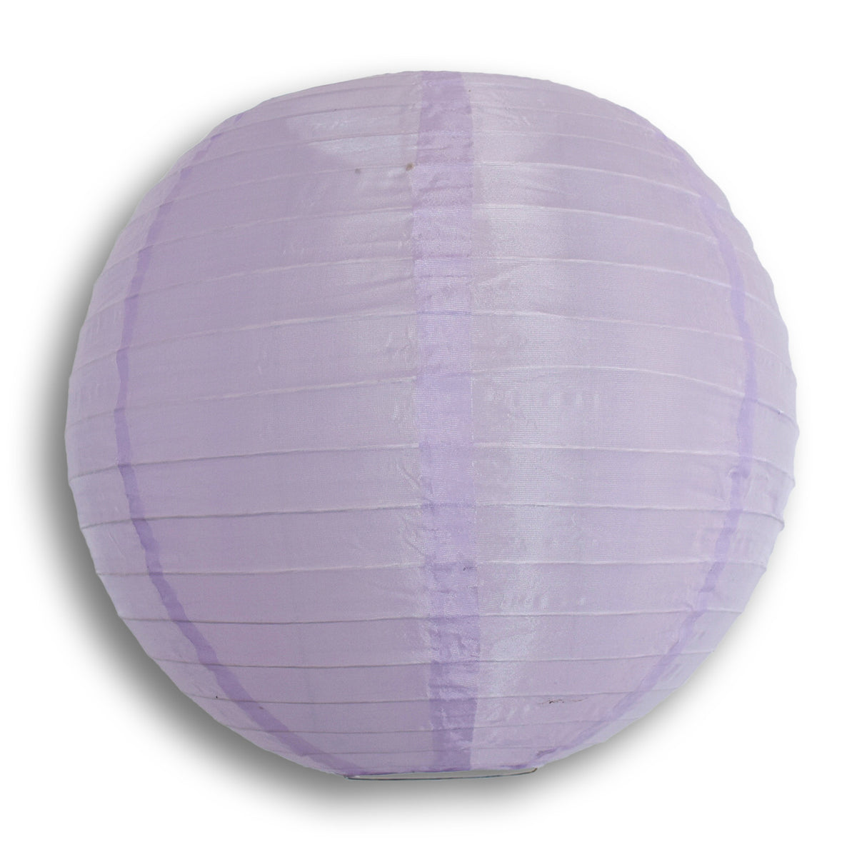 10&quot; Light Purple Shimmering Nylon Lantern, Even Ribbing, Durable, Hanging