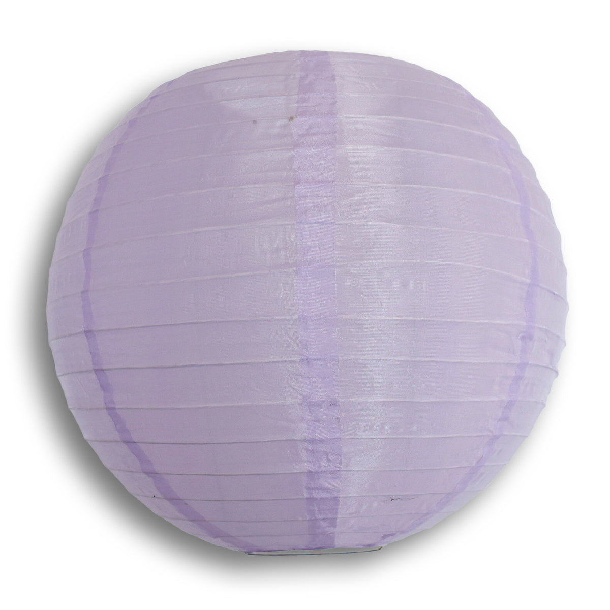 24&quot; Light Purple Shimmering Nylon Lantern, Even Ribbing, Durable, Hanging