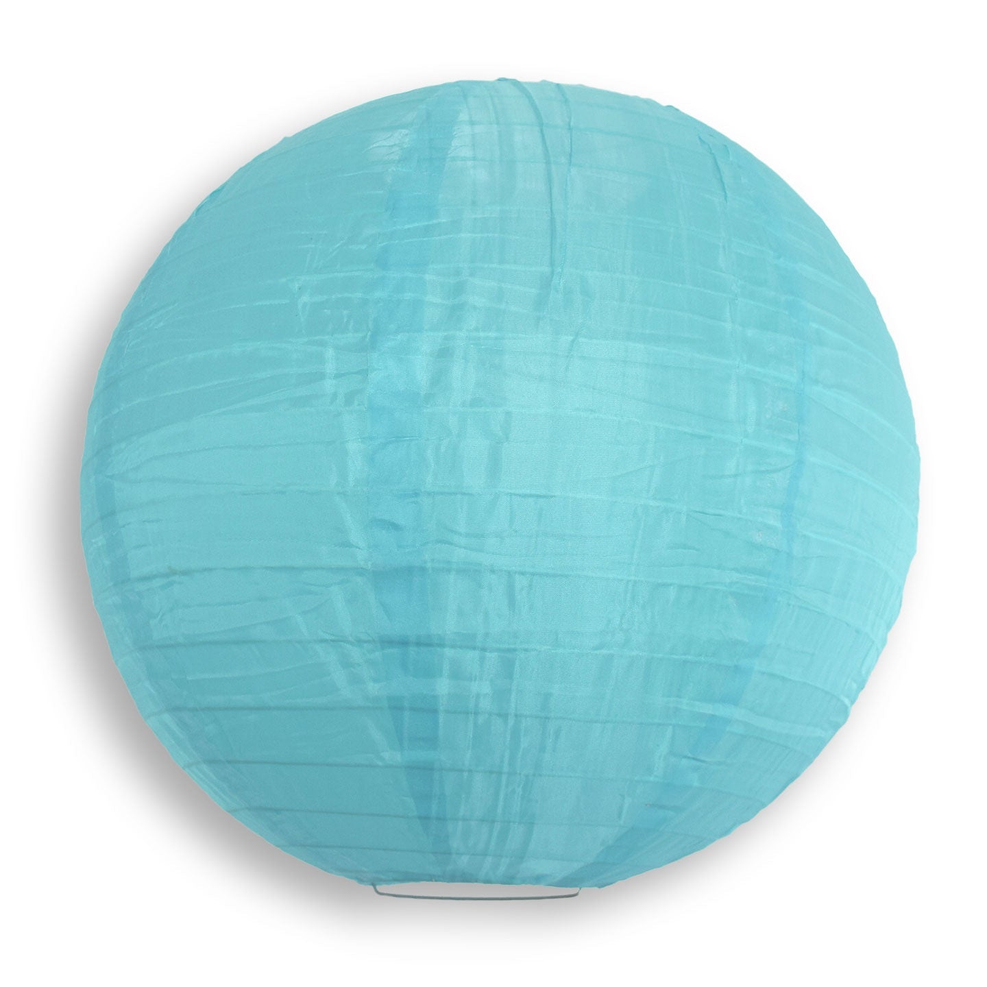 36" Baby Blue Jumbo Shimmering Nylon Lantern, Even Ribbing, Durable, Dry Outdoor Hanging Decoration - PaperLanternStore.com - Paper Lanterns, Decor, Party Lights & More