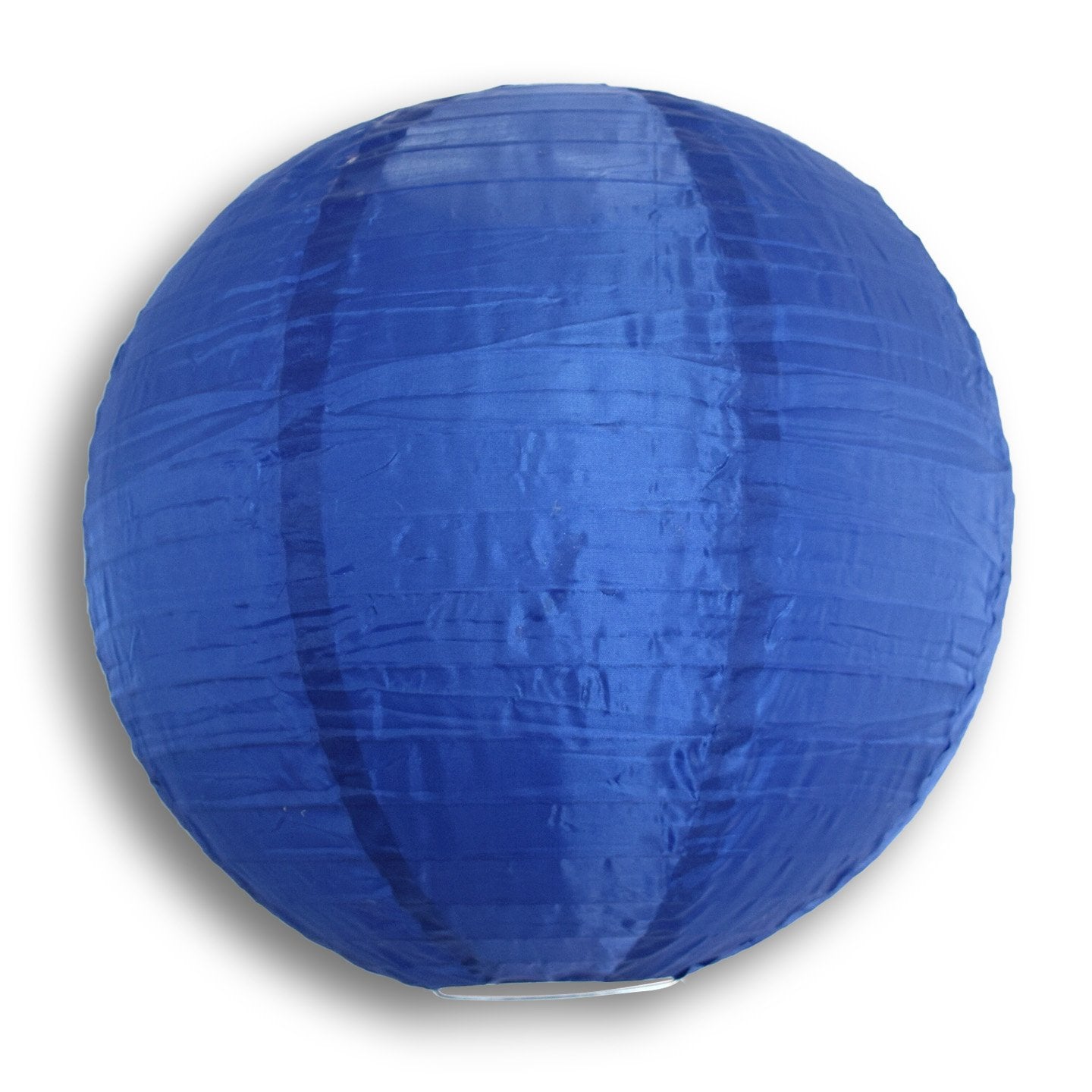 12" Dark Navy Blue Shimmering Nylon Lantern, Even Ribbing, Durable, Hanging - PaperLanternStore.com - Paper Lanterns, Decor, Party Lights & More