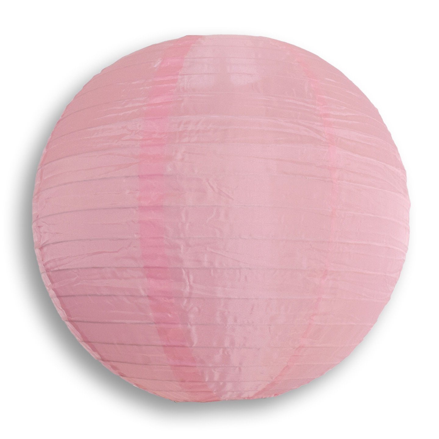 36" Pink Jumbo Shimmering Nylon Lantern, Even Ribbing, Durable, Dry Outdoor Hanging Decoration - PaperLanternStore.com - Paper Lanterns, Decor, Party Lights & More