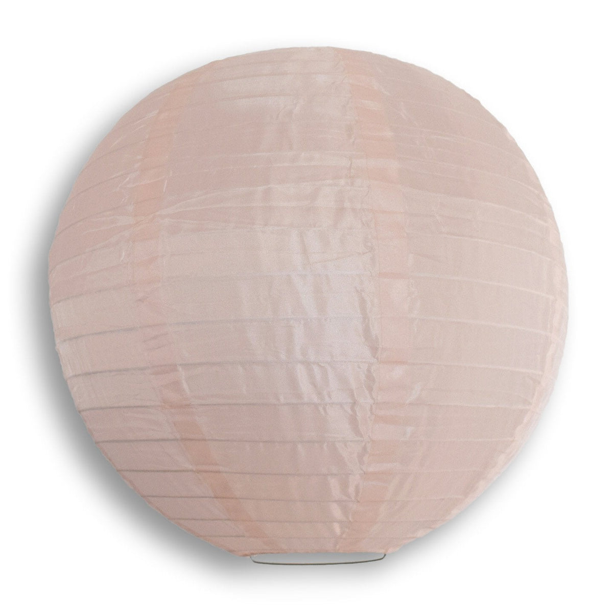 24 Inch Rose Quartz Pink Shimmering Nylon Lantern, Even Ribbing, Durable, Hanging - LunaBazaar.com - Discover. Celebrate. Decorate.