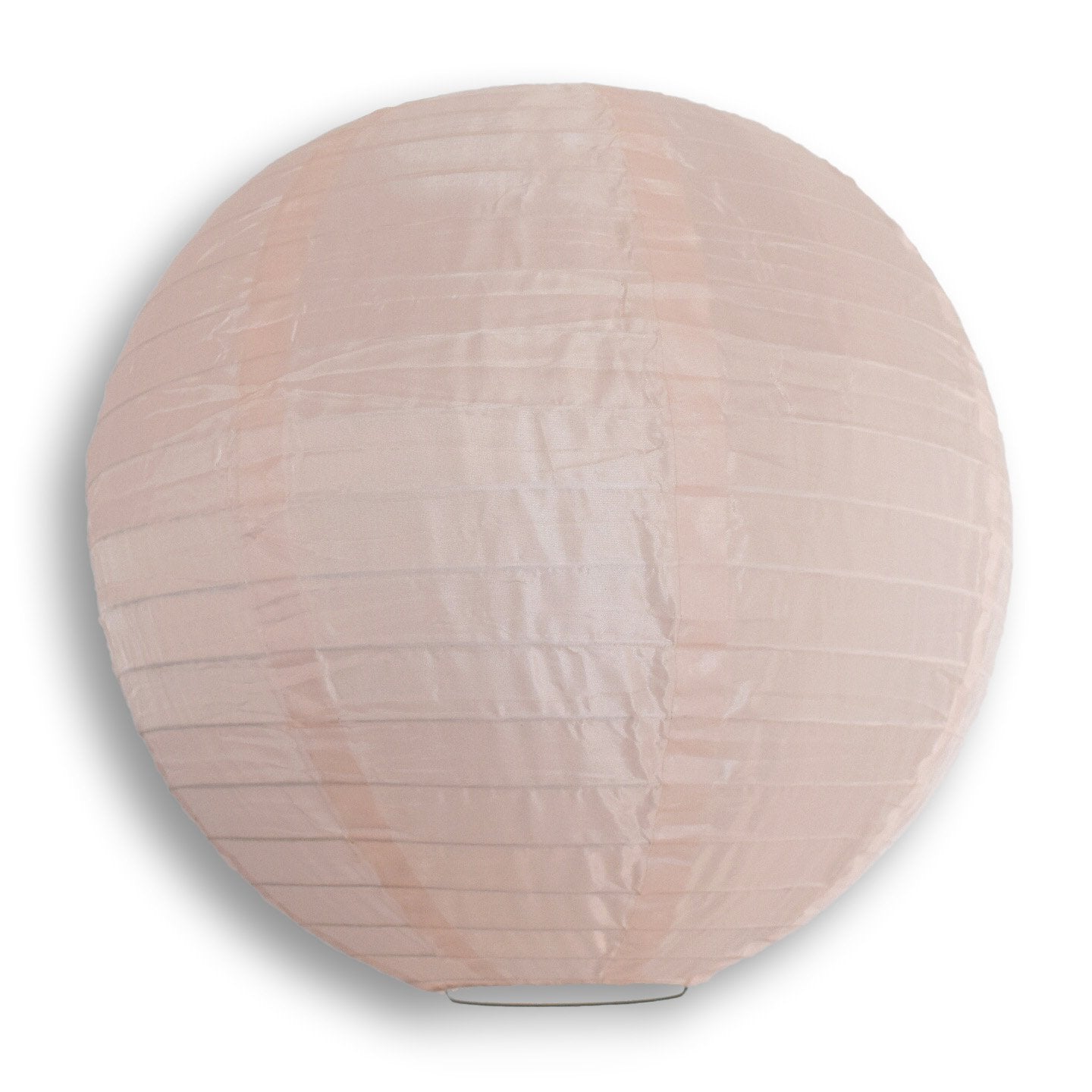 8 Inch Rose Quartz Pink Shimmering Nylon Lantern, Even Ribbing, Durable, Hanging - LunaBazaar.com - Discover. Celebrate. Decorate.