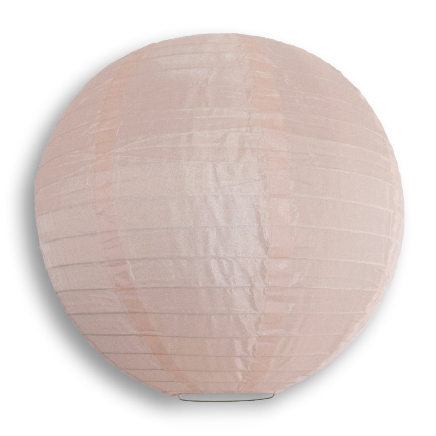 20" Rose Quartz Pink Shimmering Nylon Lantern, Even Ribbing, Durable, Hanging