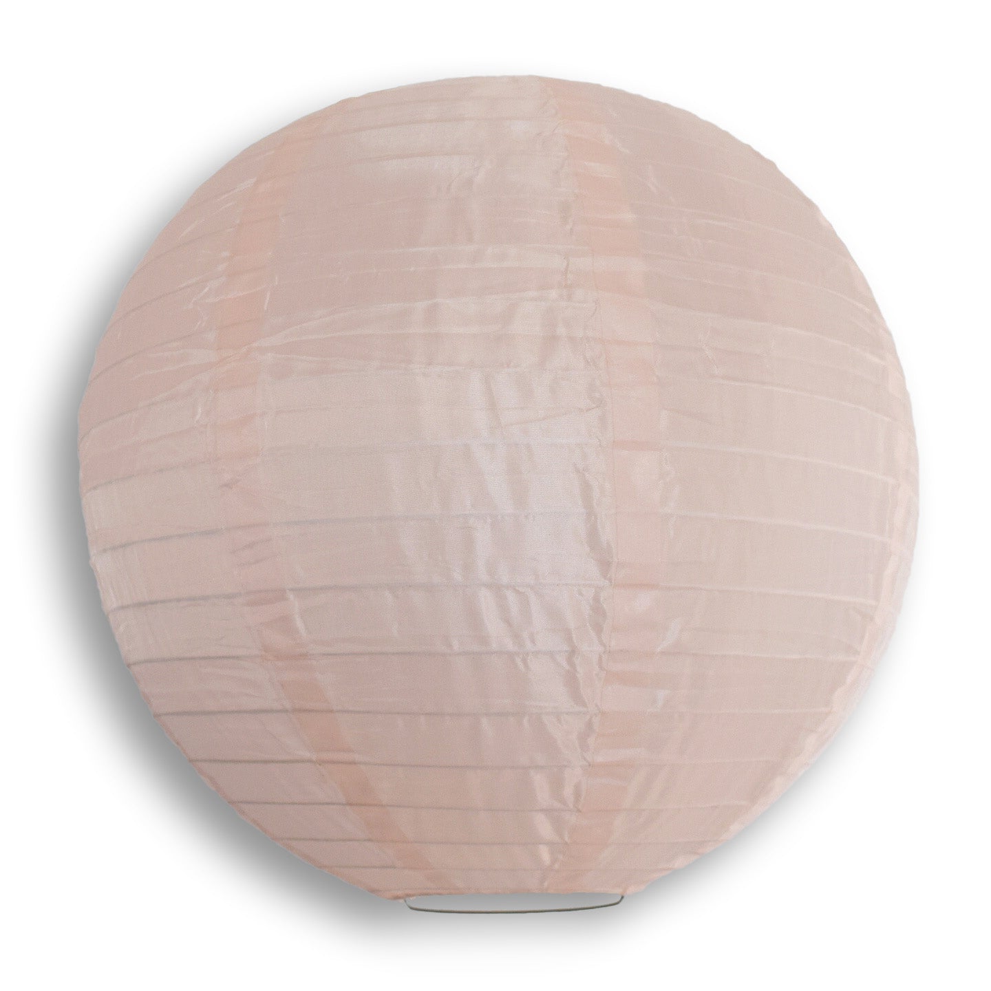 20" Rose Quartz Pink Shimmering Nylon Lantern, Even Ribbing, Durable, Hanging