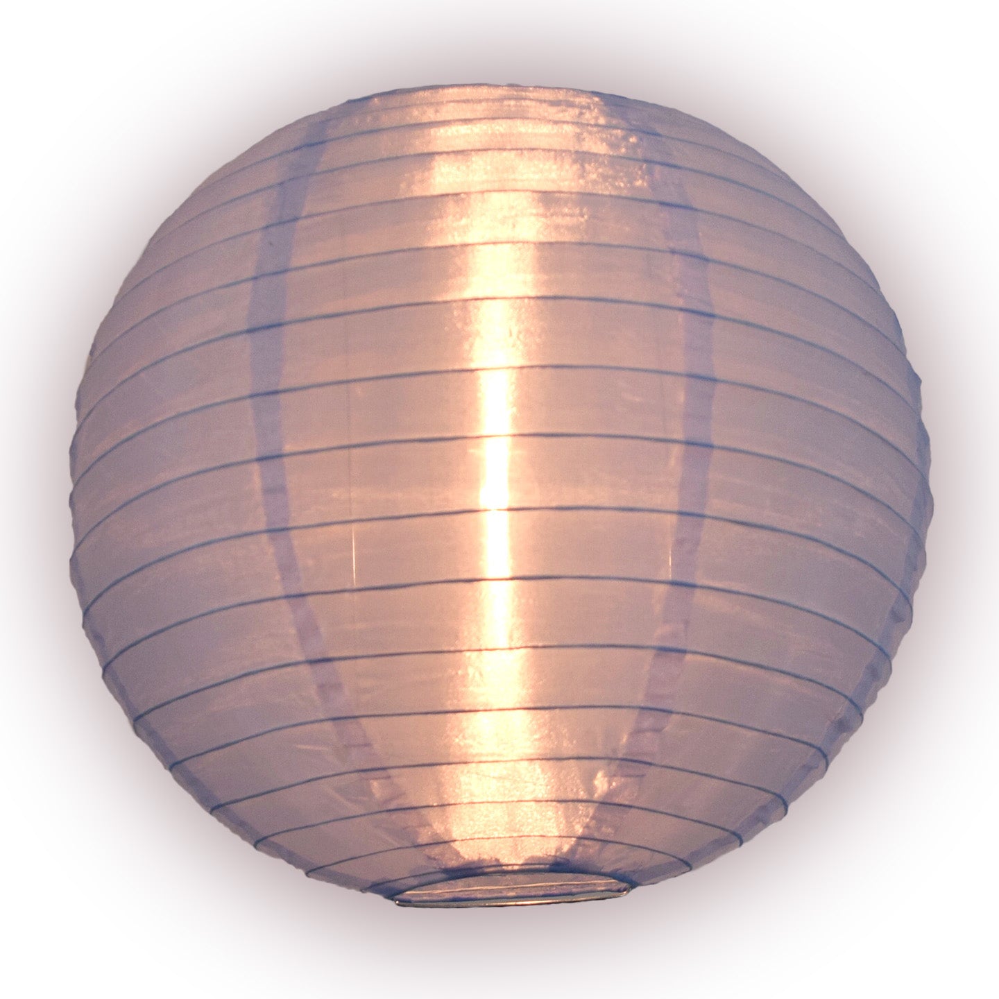 36" Serenity Blue Jumbo Shimmering Nylon Lantern, Even Ribbing, Durable, Dry Outdoor Hanging Decoration