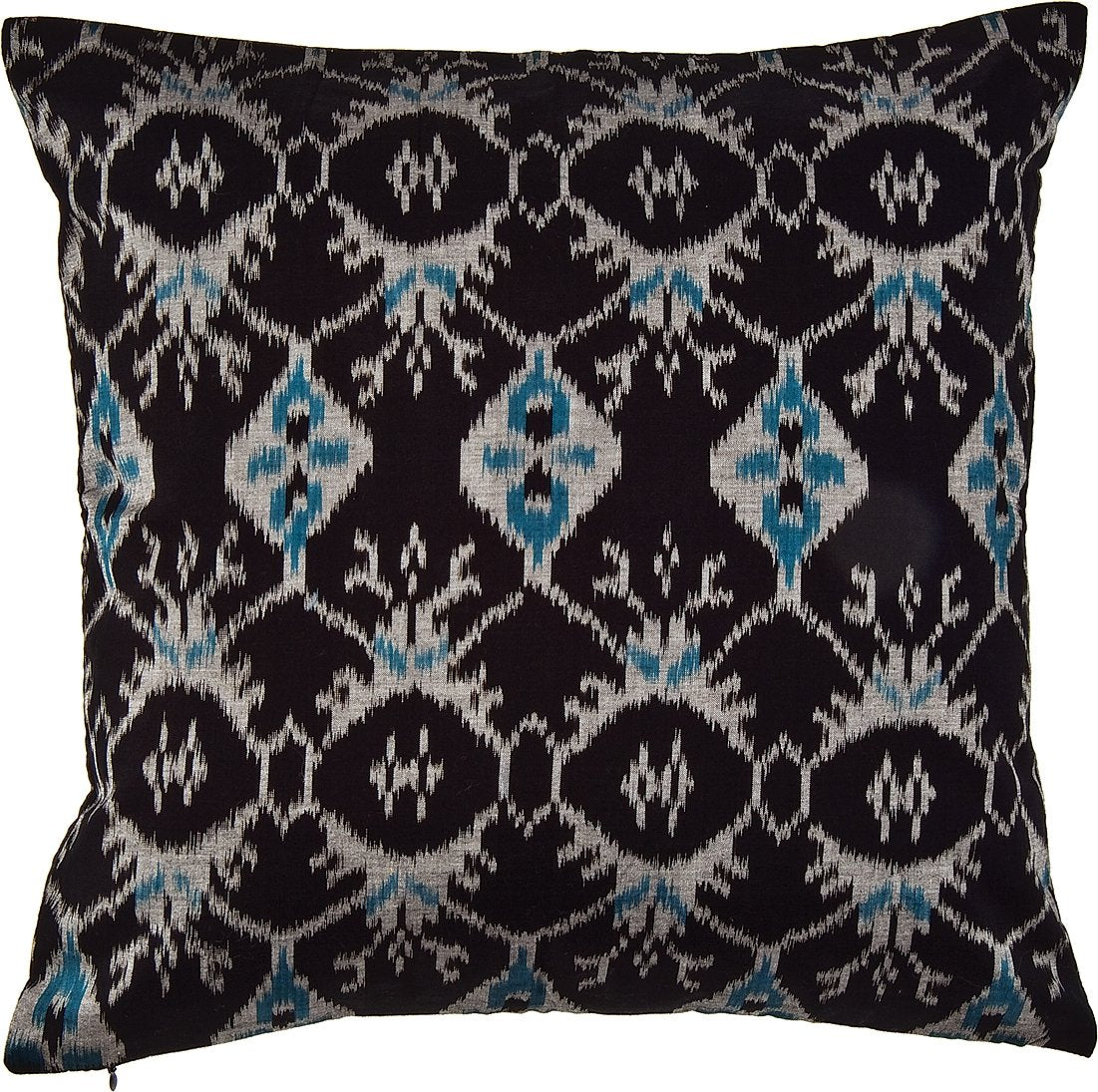Black Citra Ikat Throw Pillow Cover - PaperLanternStore.com - Paper Lanterns, Decor, Party Lights &amp; More