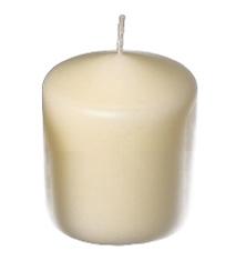 Ivory 3.5 Inch Pillar Candle - PaperLanternStore.com - Paper Lanterns, Decor, Party Lights &amp; More