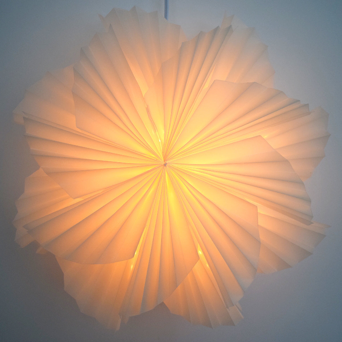 White Glacier Snowflake Lantern Pizzelle Design - Great With or Without Lights - Ideal for Holiday and Snowflake Decorations, Weddings, Parties, and Home Decor