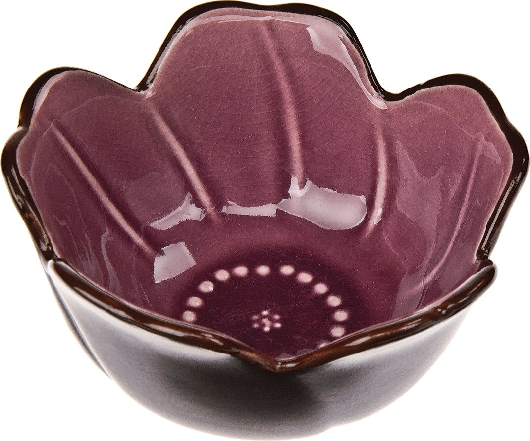 Port Red Bloom Ceramic Sauce Dish - PaperLanternStore.com - Paper Lanterns, Decor, Party Lights &amp; More