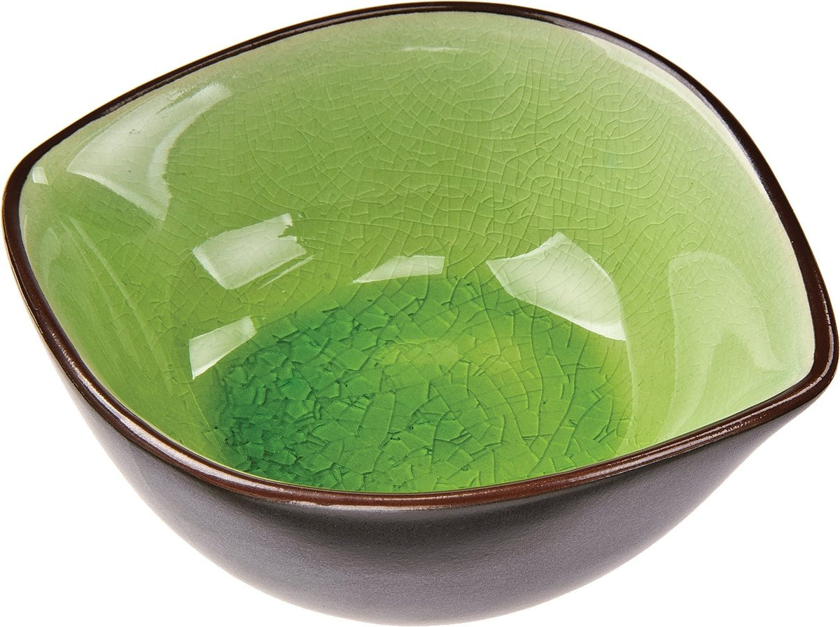 Green Oval Ceramic Sauce Dish - PaperLanternStore.com - Paper Lanterns, Decor, Party Lights &amp; More