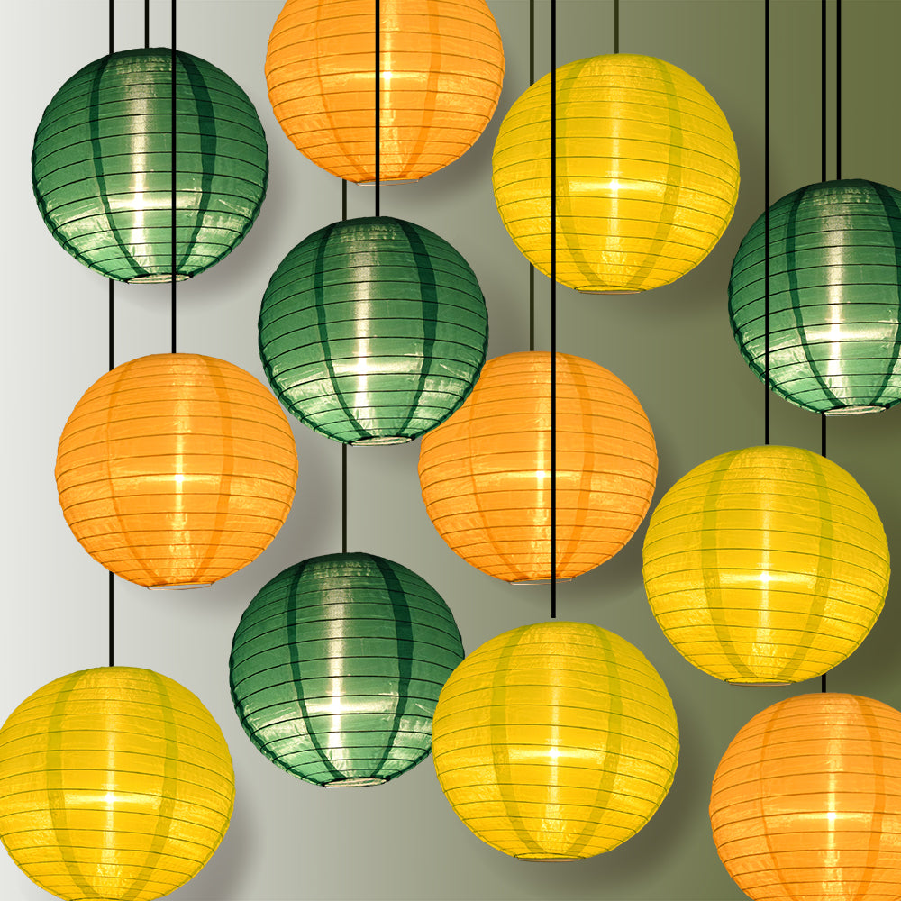 Saint Patricks Day Celebration Party Pack Nylon Lantern Combo Set (12 pc Set)