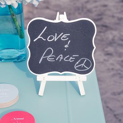 Large Chalkboard with White Border - PaperLanternStore.com - Paper Lanterns, Decor, Party Lights &amp; More
