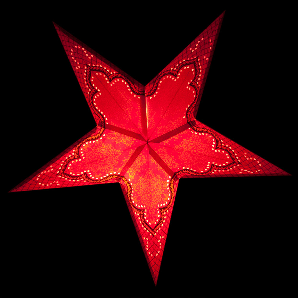 24&quot; Arabian Paper Star Lantern, Chinese Hanging Wedding &amp; Party Decoration - PaperLanternStore.com - Paper Lanterns, Decor, Party Lights &amp; More