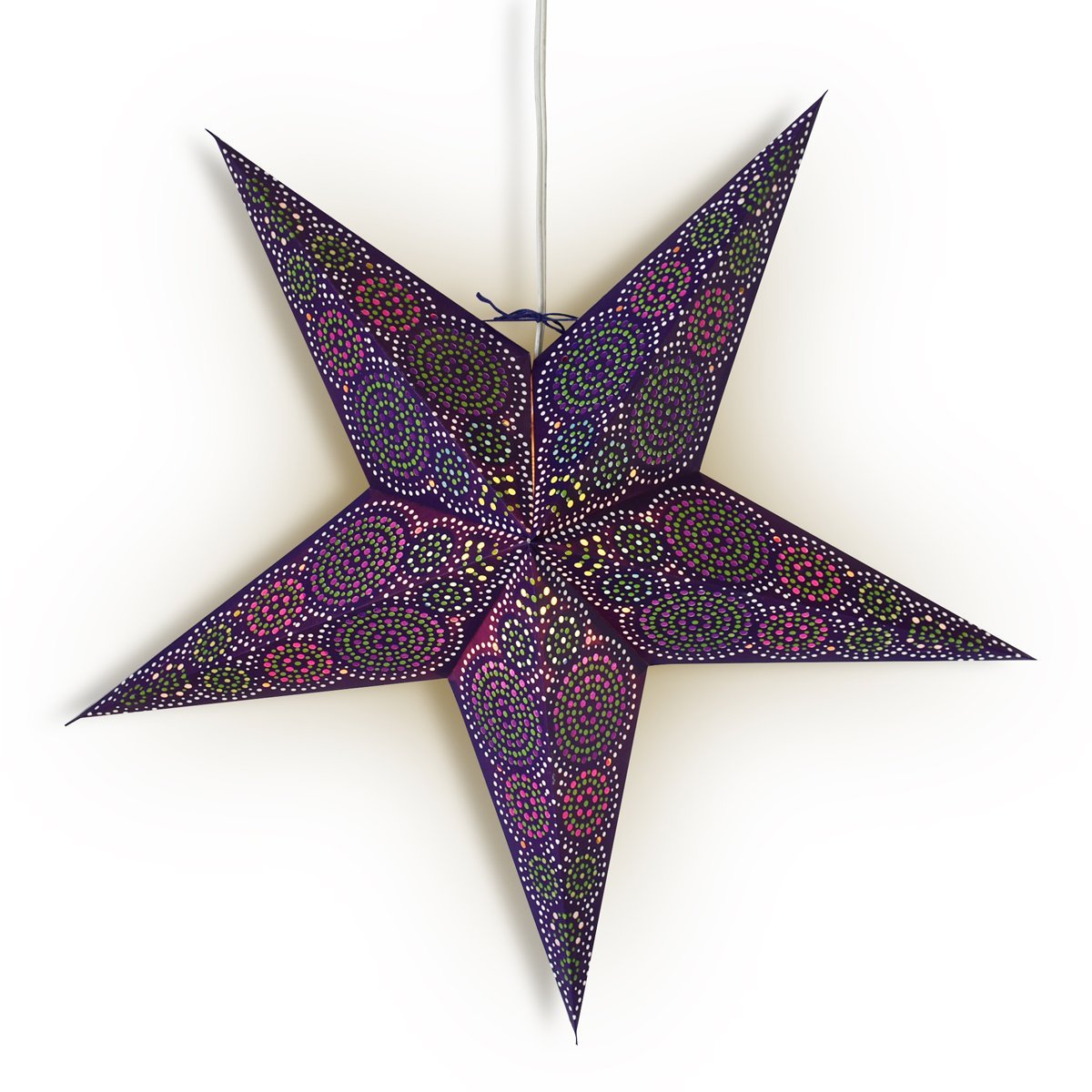 24" Blue Aussie Paper Star Lantern, Hanging Wedding & Party Decoration - PaperLanternStore.com - Paper Lanterns, Decor, Party Lights & More