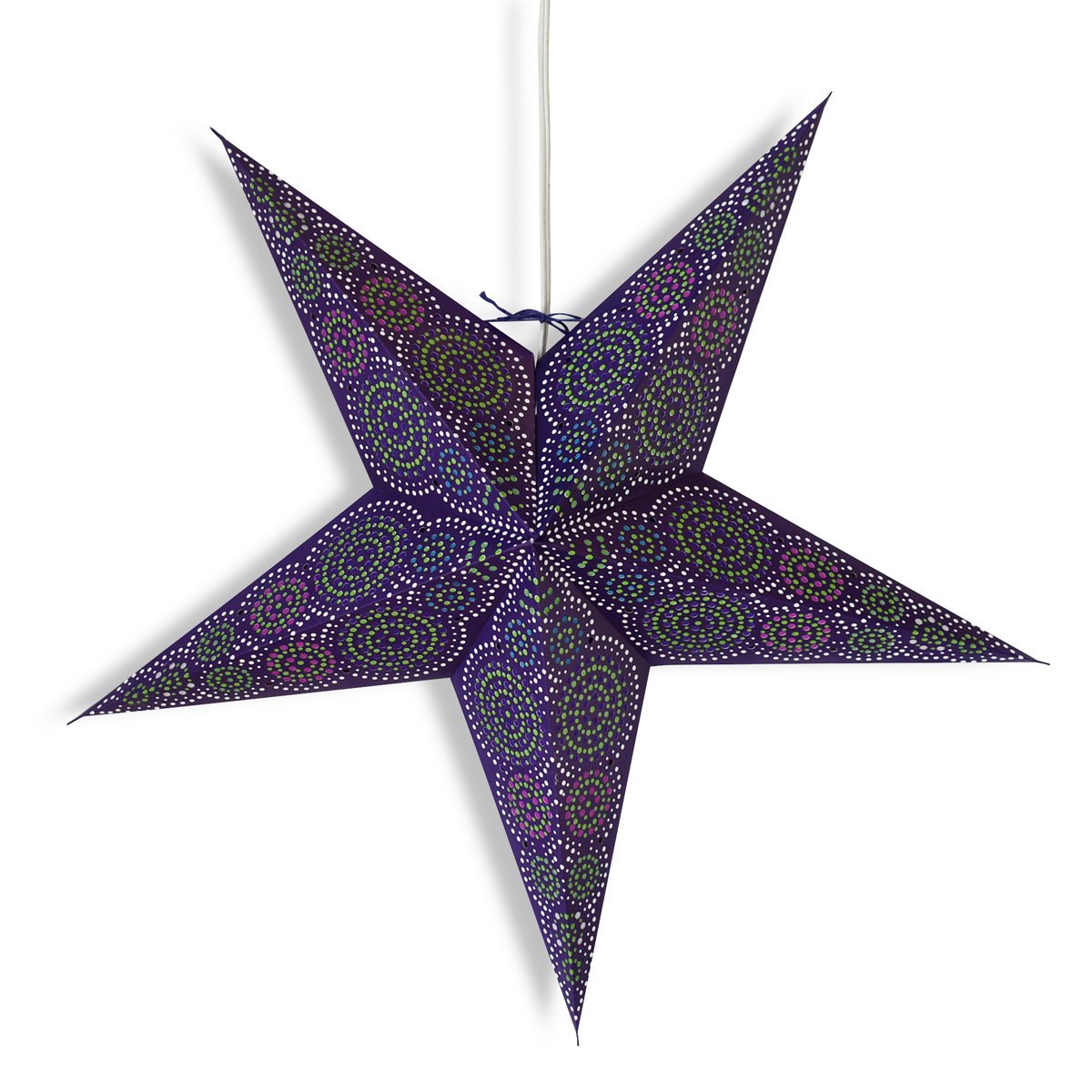 24" Blue Aussie Paper Star Lantern, Hanging Wedding & Party Decoration - PaperLanternStore.com - Paper Lanterns, Decor, Party Lights & More