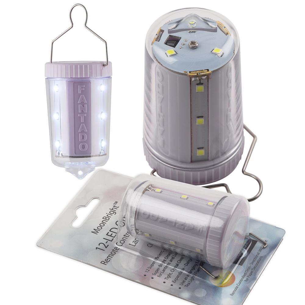 Quasimoon  Illuminated White Dot Cut-Out Cordless Lighted Star Lantern, Omni360 Battery