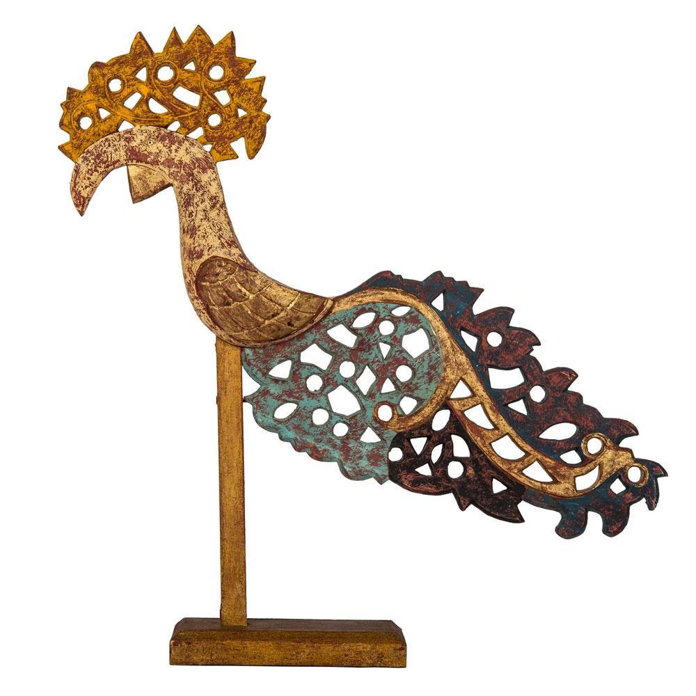 Handcarved Crested Crane-Blue - PaperLanternStore.com - Paper Lanterns, Decor, Party Lights &amp; More