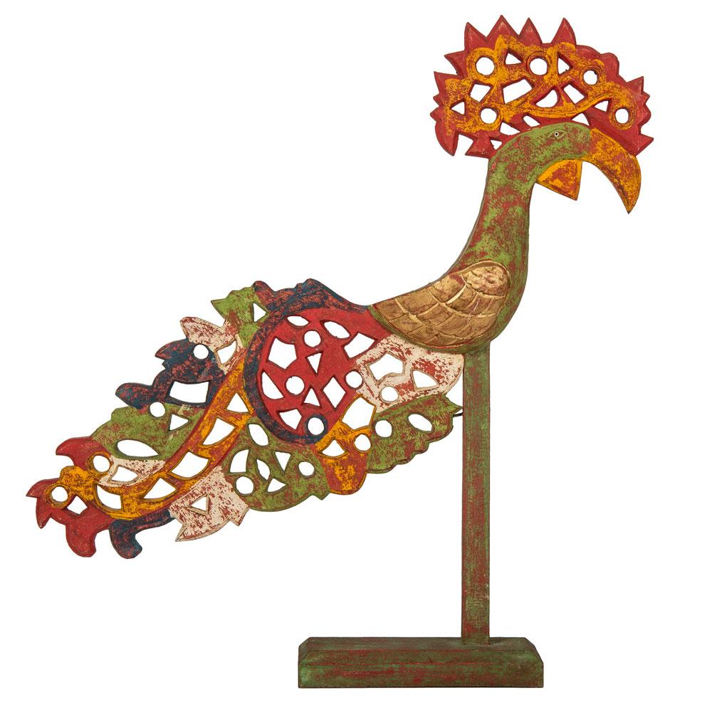 Handcarved Crested Crane-Red - PaperLanternStore.com - Paper Lanterns, Decor, Party Lights &amp; More