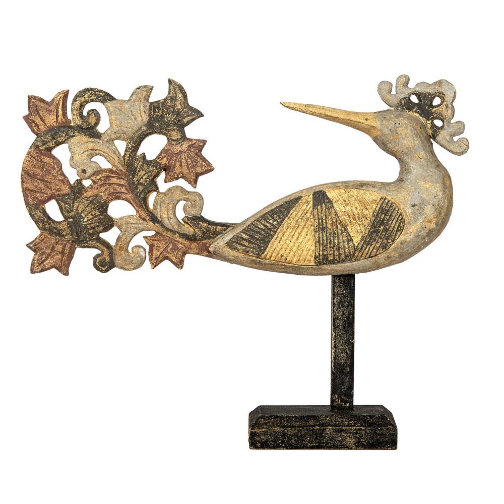 Handcarved Bird of Paradise-Grey - PaperLanternStore.com - Paper Lanterns, Decor, Party Lights &amp; More