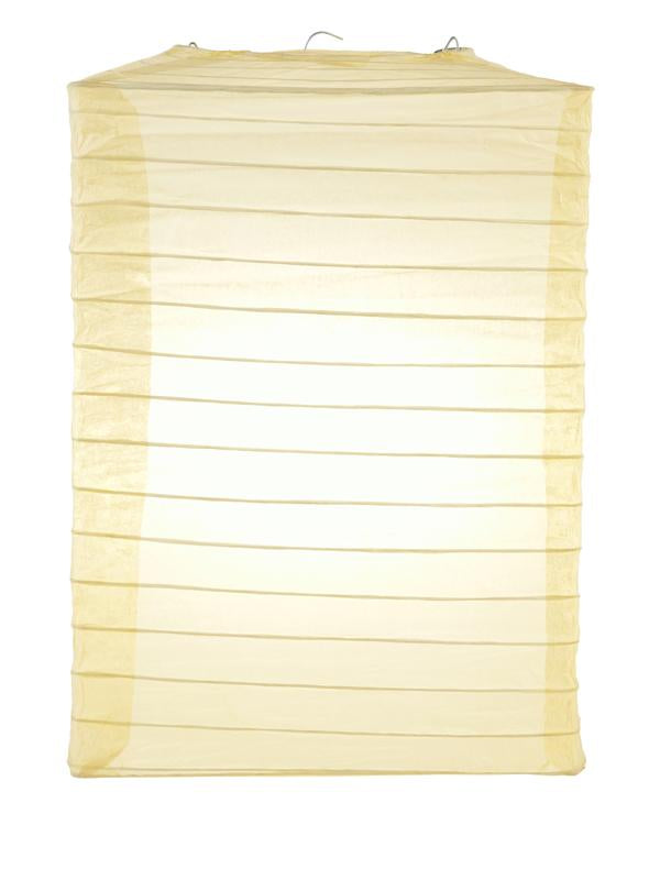 Beige Hako Paper Lantern - PaperLanternStore.com - Paper Lanterns, Decor, Party Lights & More