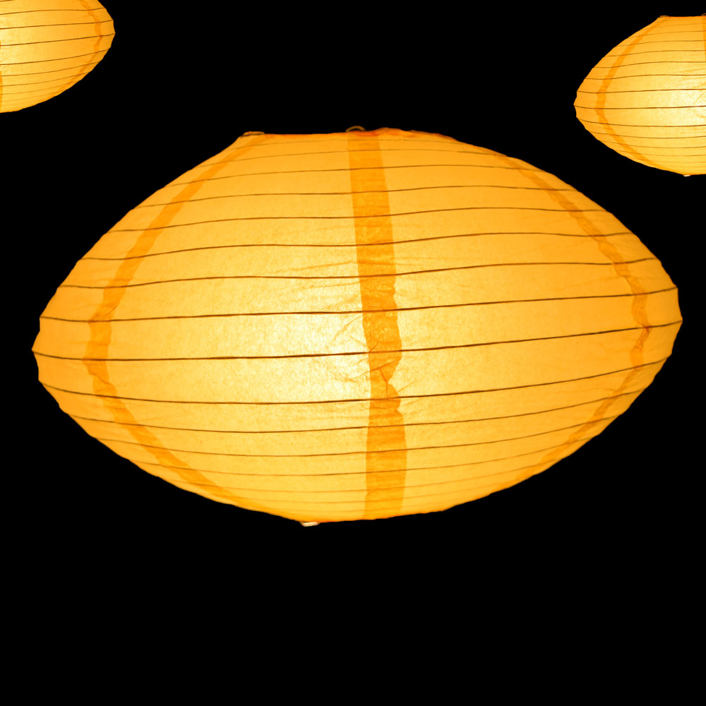 16" Yellow Saturn Paper Lantern - PaperLanternStore.com - Paper Lanterns, Decor, Party Lights & More