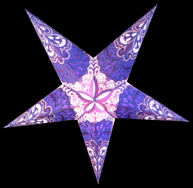 24&quot; Purple Rain Paper Star Lantern, Chinese Hanging Wedding &amp; Party Decoration - PaperLanternStore.com - Paper Lanterns, Decor, Party Lights &amp; More