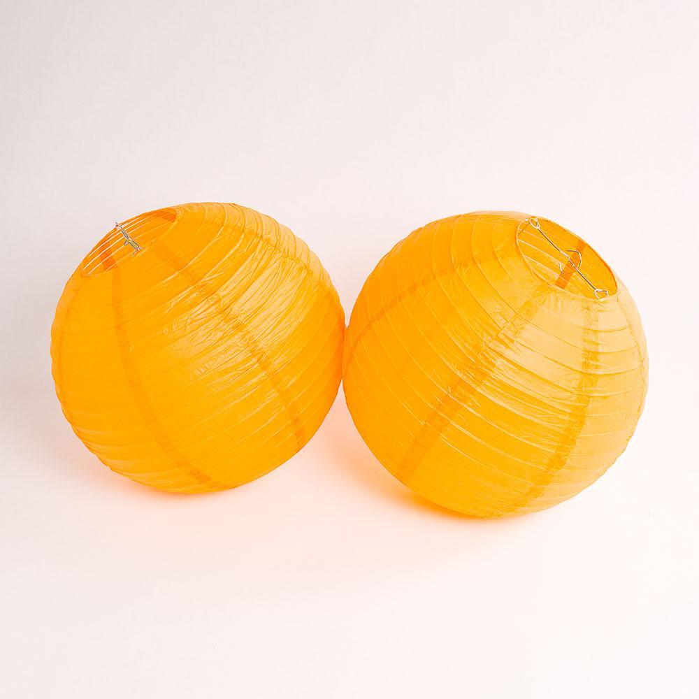 Chicago Pro Football Paper Lanterns 6pc Combo Tailgating Party Pack (Orange/Navy)  - by PaperLanternStore.com - Paper Lanterns, Decor, Party Lights &amp; More