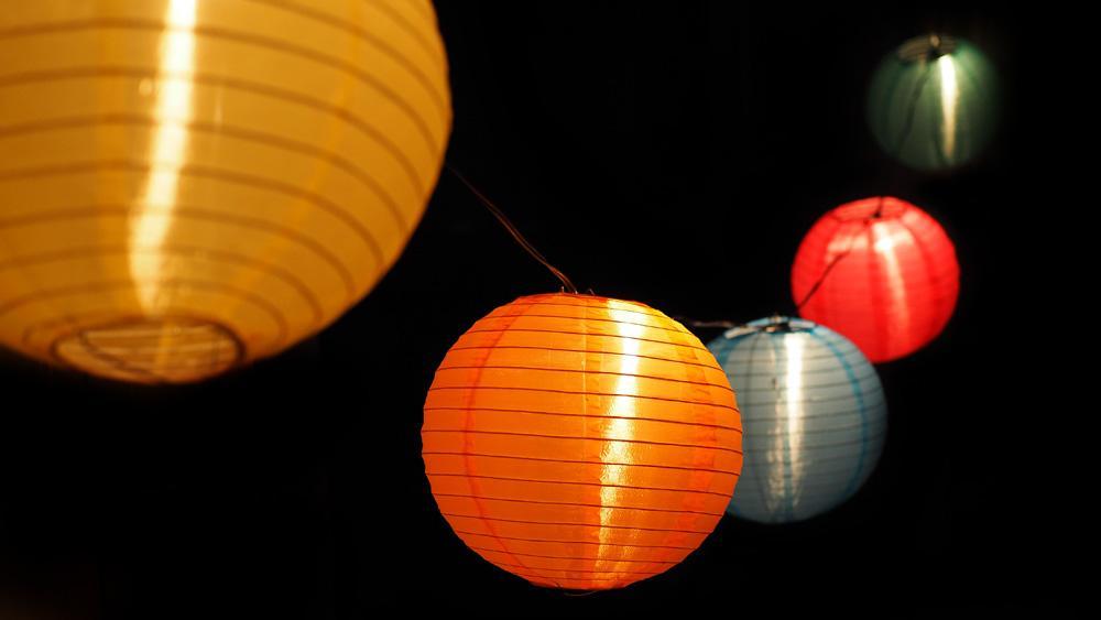 10&quot; Cinco de Mayo / Fiesta Shimmering Nylon Lantern String Light for Parties, Birthdays and any occasion (31 FT) - PaperLanternStore.com - Paper Lanterns, Decor, Party Lights &amp; More