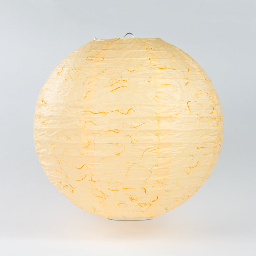 12" Ivory Dragon Cloud Beige Premium Texture Fibrous Paper Lantern - PaperLanternStore.com - Paper Lanterns, Decor, Party Lights & More