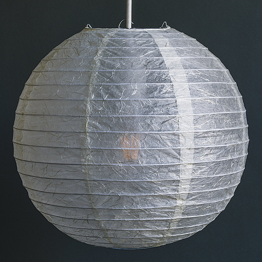 BULK PACK (3) 12&quot; Phoenix Feather Japanese Kozo Unryu Fibrous Paper Lantern Shade, Hanging Decoration - PaperLanternStore.com - Paper Lanterns, Decor, Party Lights &amp; More