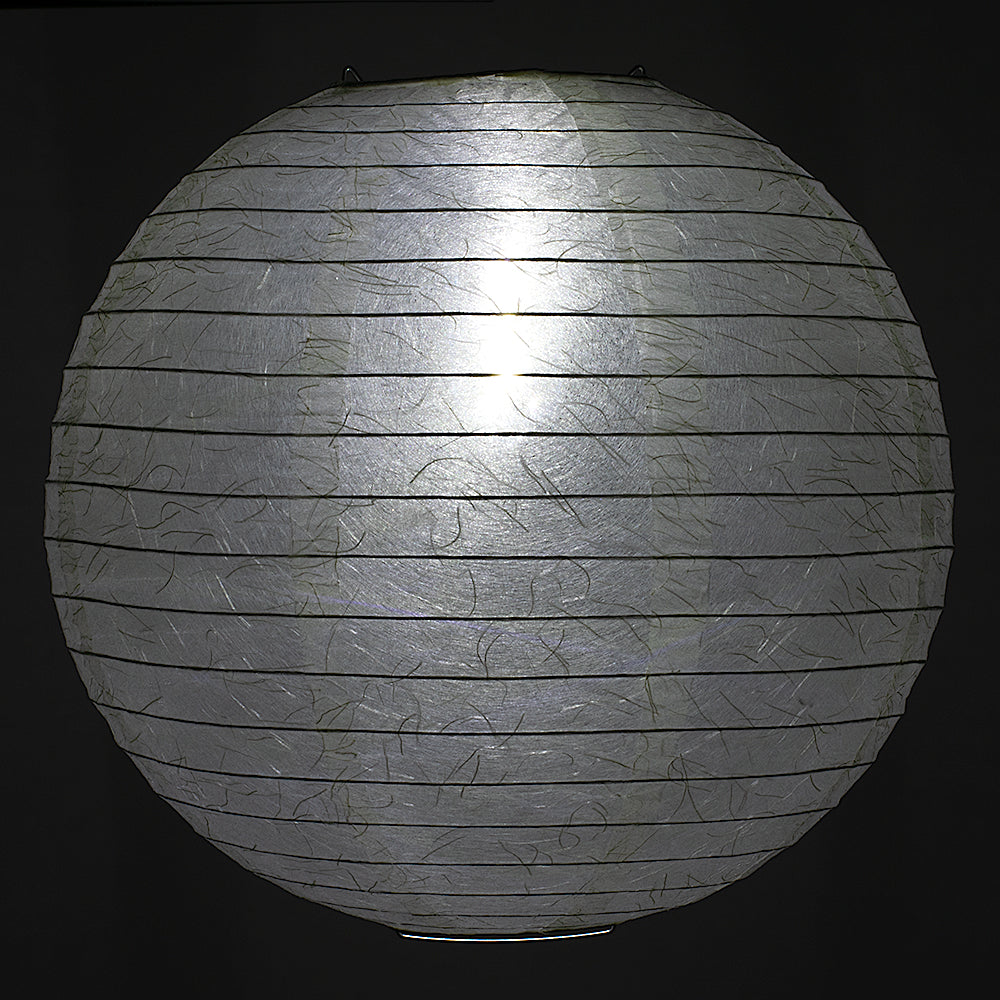 BULK PACK (3) 12&quot; Phoenix Feather Japanese Kozo Unryu Fibrous Paper Lantern Shade, Hanging Decoration - PaperLanternStore.com - Paper Lanterns, Decor, Party Lights &amp; More