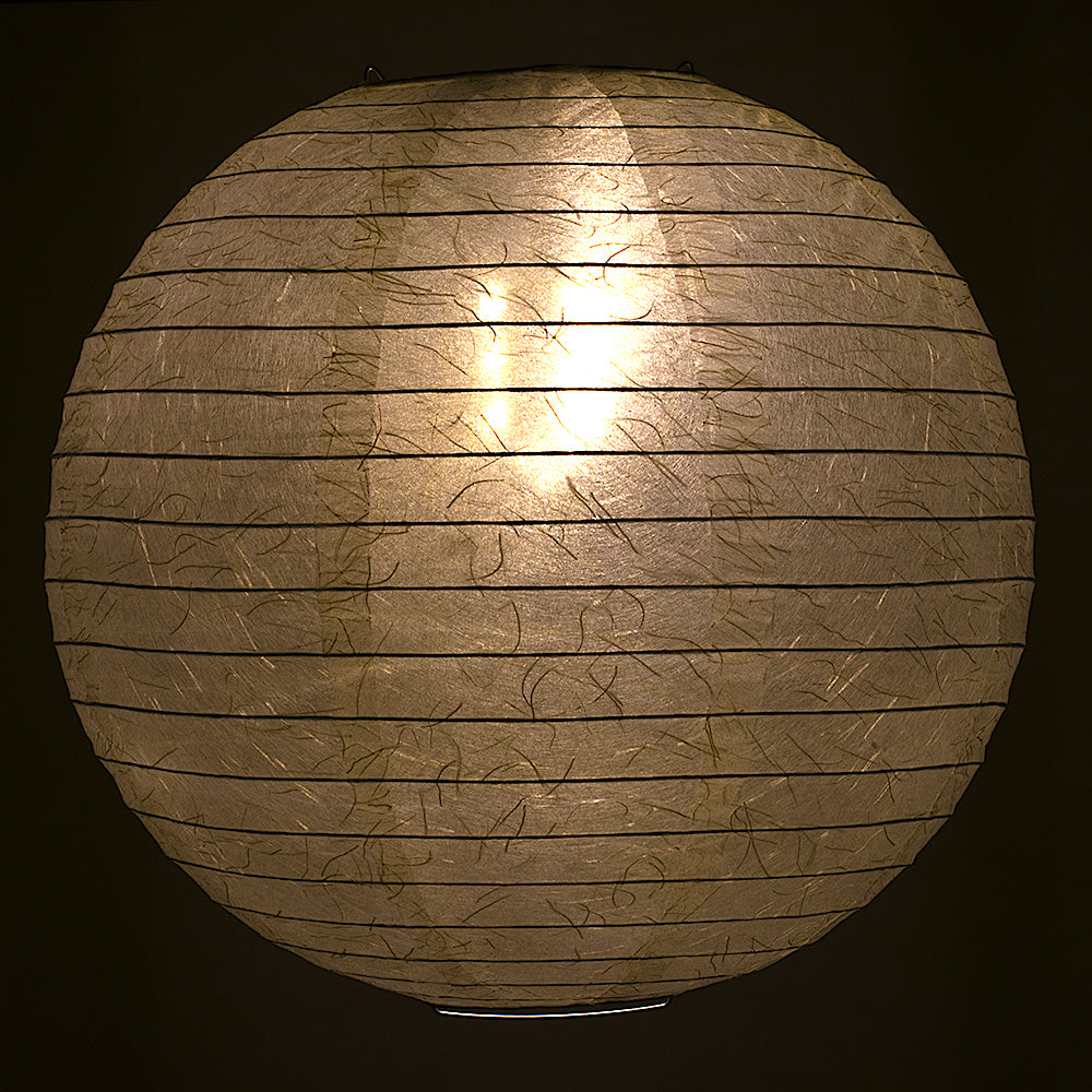 BULK PACK (3) 12&quot; Phoenix Feather Japanese Kozo Unryu Fibrous Paper Lantern Shade, Hanging Decoration - PaperLanternStore.com - Paper Lanterns, Decor, Party Lights &amp; More