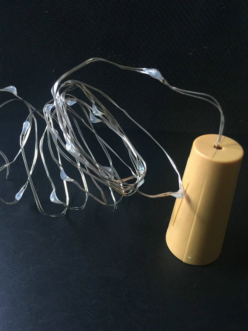 3 Ft 20 Super Bright Cool White LED Battery Operated Wine Bottle lights With Cork DIY Fairy String Light For Home Wedding Party Decoration