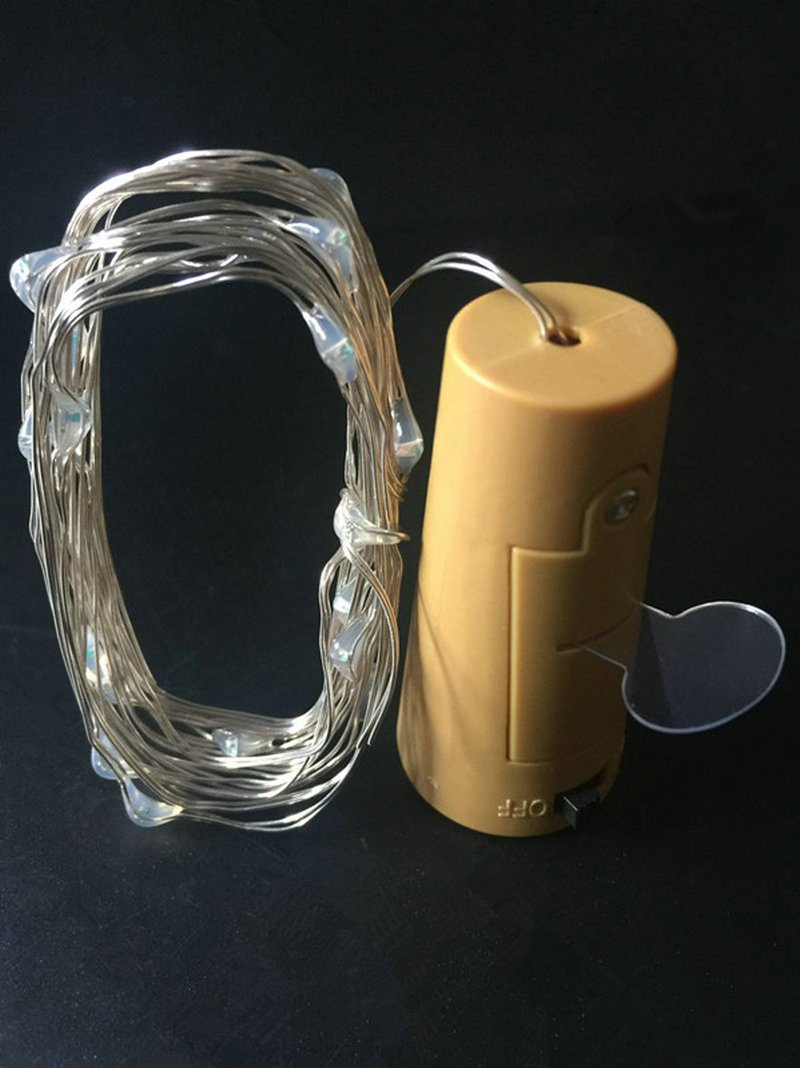 3 Ft 20 Super Bright Warm White LED Battery Operated Wine Bottle lights With Cork DIY Fairy String Light For Home Wedding Party Decoration