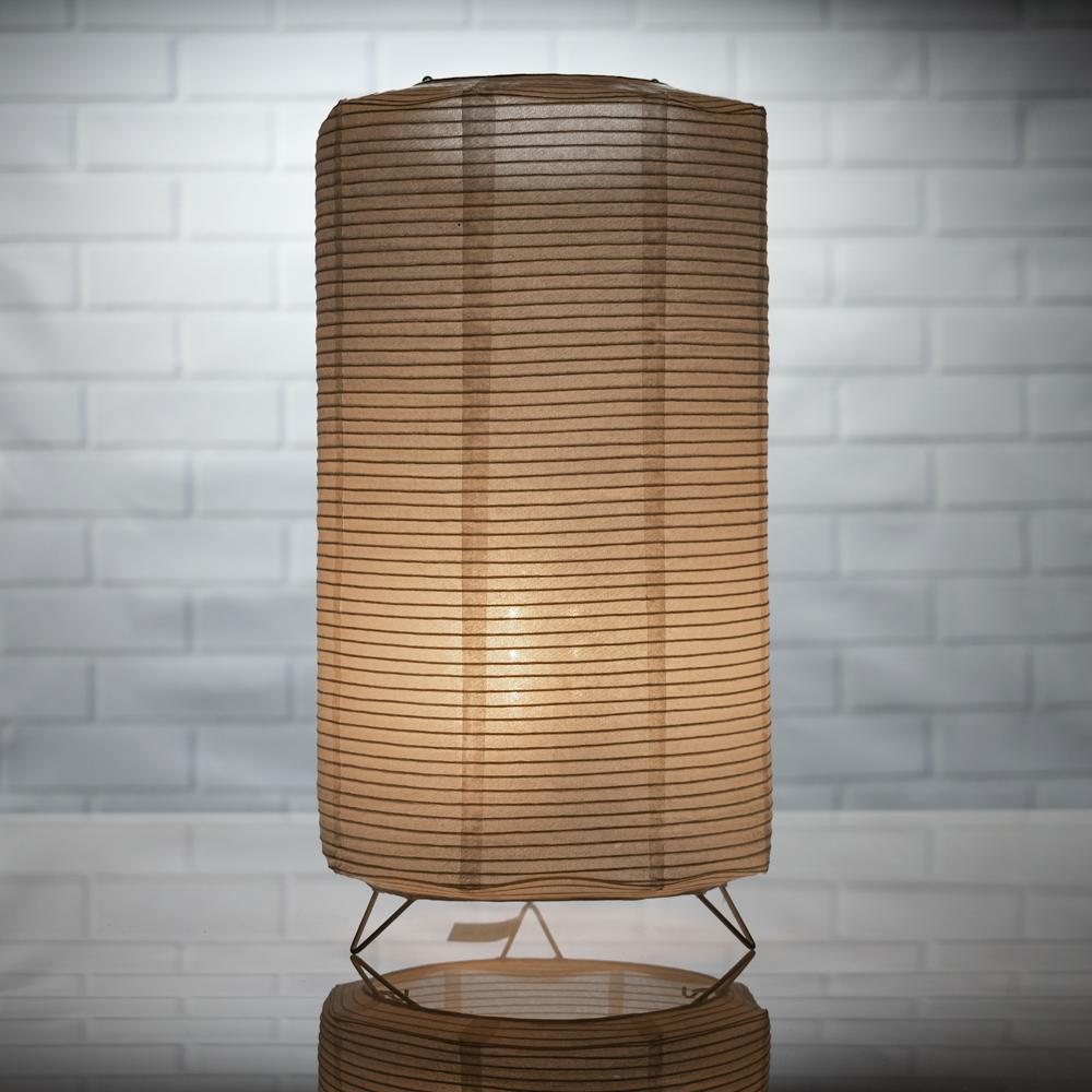Cylinder Fine Line Warm White LED Table Top Lantern Lamp Light KIT w/ Remote, Omni360 Battery Powered - PaperLanternStore.com - Paper Lanterns, Decor, Party Lights & More
