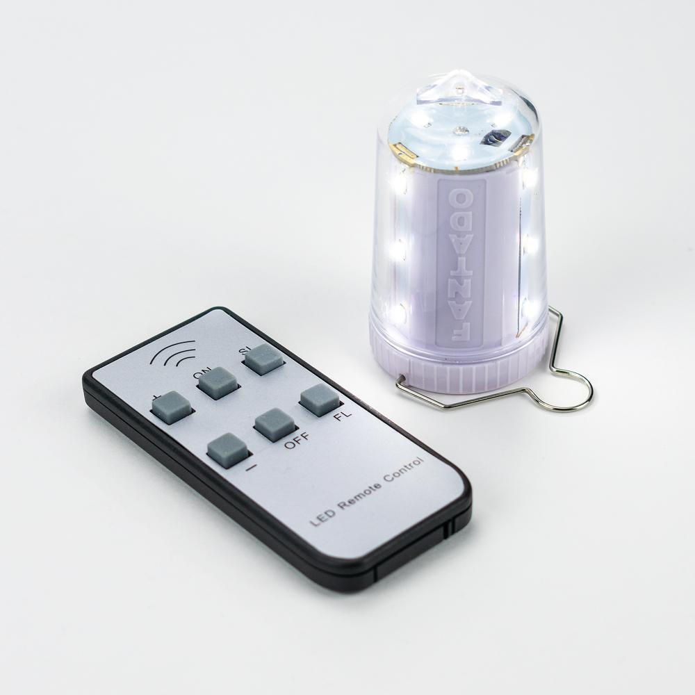 Cylinder Fine Line Cool White LED Table Top Lantern Lamp Light KIT w/ Remote, Omni360 Battery Powered - PaperLanternStore.com - Paper Lanterns, Decor, Party Lights &amp; More