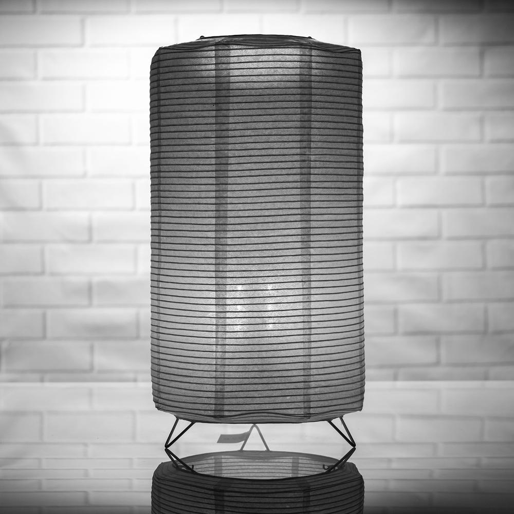 Cylinder Fine Line Cool White LED Table Top Lantern Lamp Light KIT w/ Remote, Omni360 Battery Powered - PaperLanternStore.com - Paper Lanterns, Decor, Party Lights &amp; More