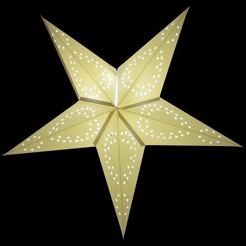 3-PACK Peace 26&quot; Illuminated Paper Star Lanterns Hanging Decorations