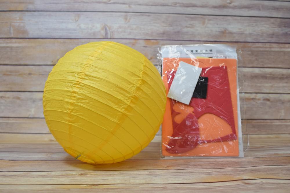 FACE ONLY 8" Paper Lantern Animal Face DIY Kit - Chicken / Rooster (Kid Craft Project) - PaperLanternStore.com - Paper Lanterns, Decor, Party Lights & More
