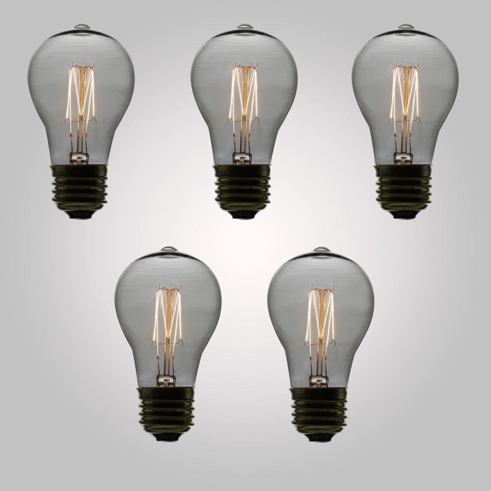 11-Watt Incandescent PS50 Vintage Edison Light Bulb, Squirrel Cage Filament, E26 Base (5-PACK) - PaperLanternStore.com - Paper Lanterns, Decor, Party Lights & More