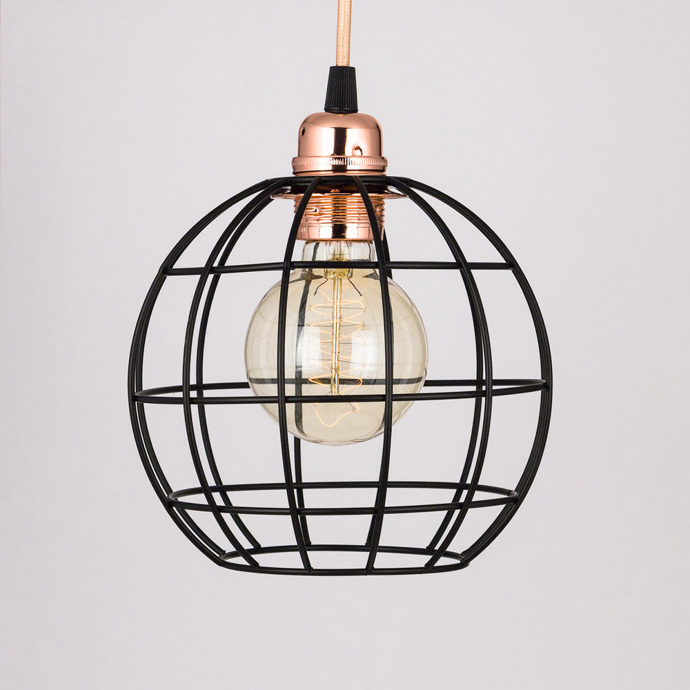 Sphere Shaped Vintage Edison Light Bulb Cage for Pendant Lights *Bulb Cage Only - PaperLanternStore.com - Paper Lanterns, Decor, Party Lights &amp; More