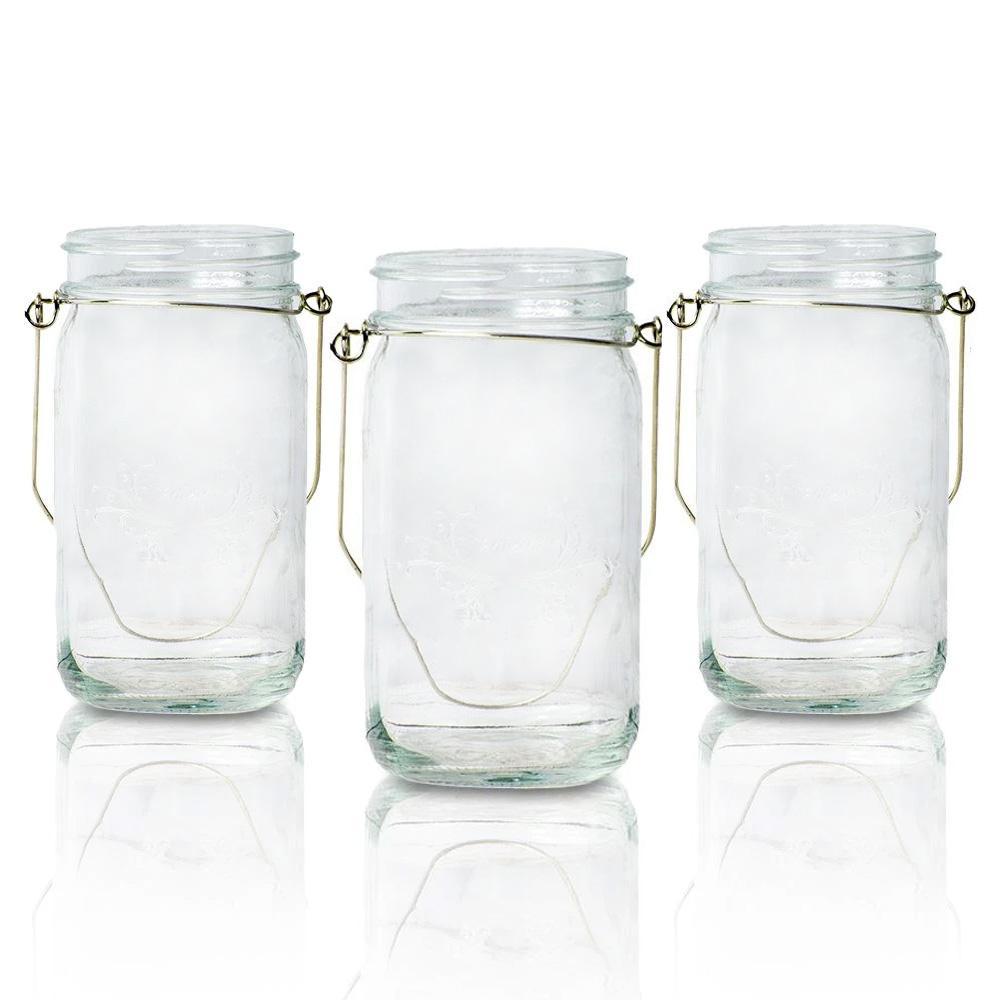6-Pack Mason Jars with Handle for DIY Crafts, 16oz / 32oz - Various Colors and Sizes Available - PaperLanternStore.com - Paper Lanterns, Decor, Party Lights &amp; More