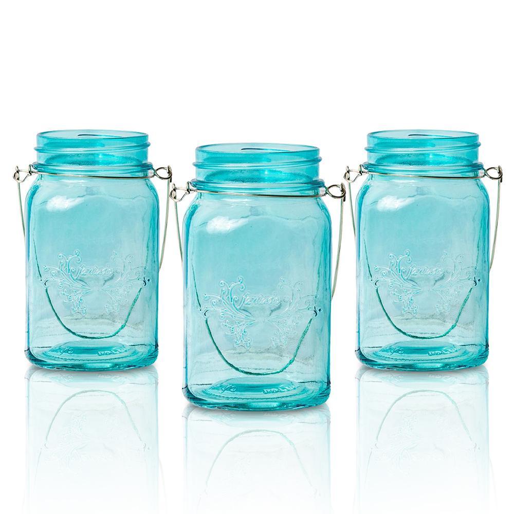 6-Pack Mason Jars with Handle for DIY Crafts, 16oz / 32oz - Various Colors and Sizes Available - PaperLanternStore.com - Paper Lanterns, Decor, Party Lights &amp; More