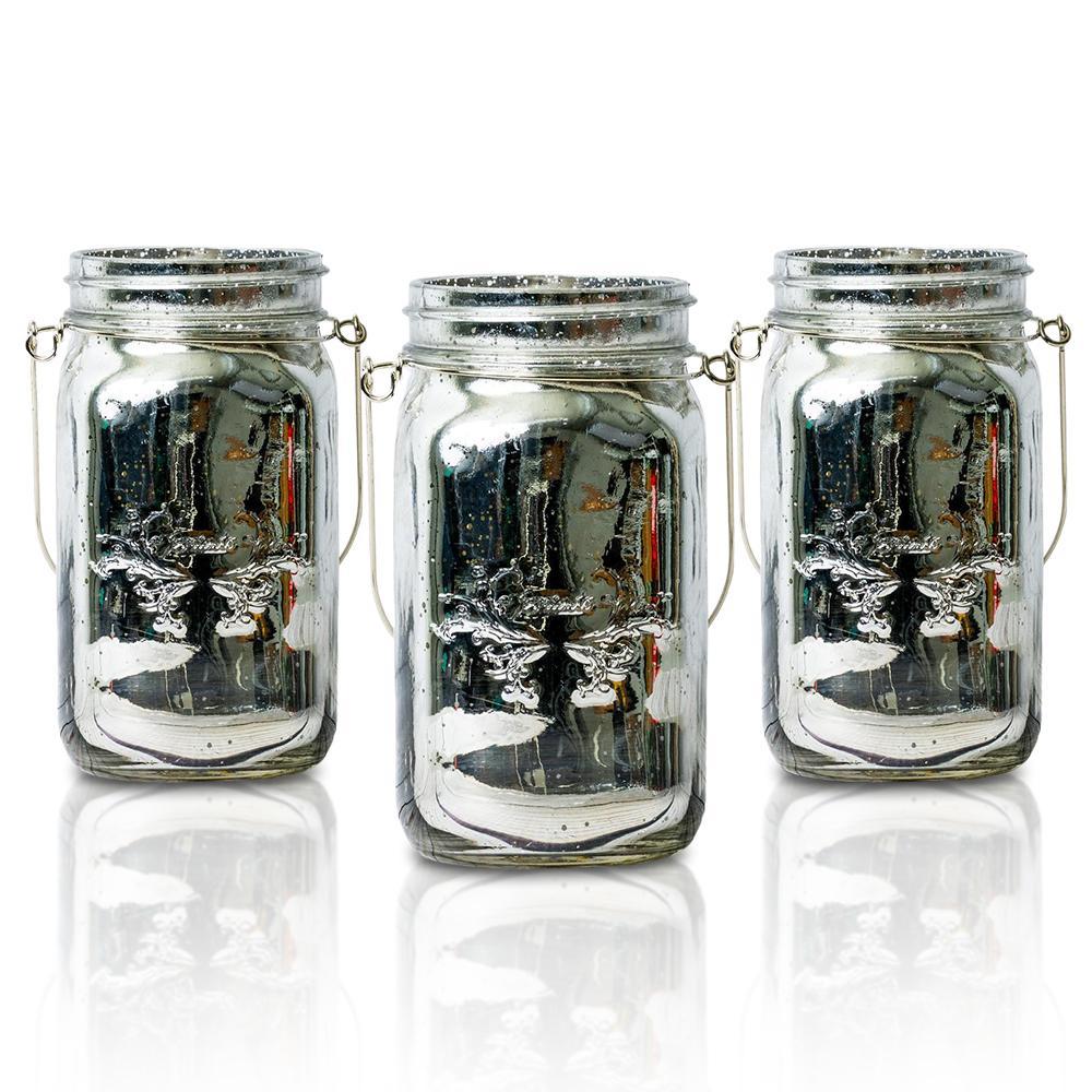 6-Pack Mason Jars with Handle for DIY Crafts, 16oz / 32oz - Various Colors and Sizes Available - PaperLanternStore.com - Paper Lanterns, Decor, Party Lights &amp; More
