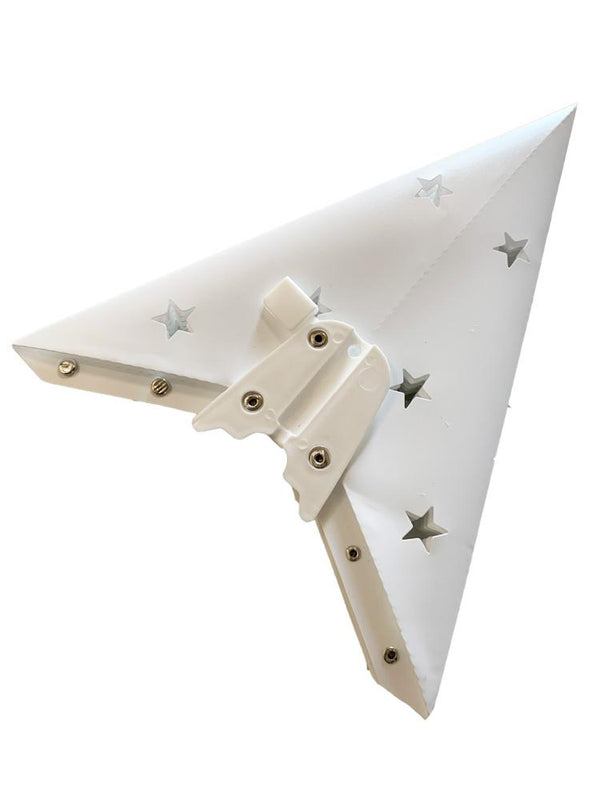 28&quot; White Weatherproof Star Lantern Lamp, Hanging Decoration (Shade Only)