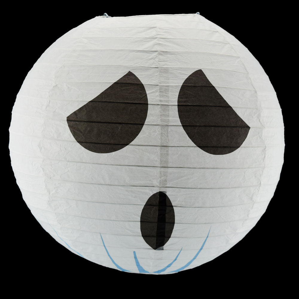 14&quot; Spooky Shyguy Two-face Ghost Halloween Paper Lantern, Design by Esper - PaperLanternStore.com - Paper Lanterns, Decor, Party Lights &amp; More